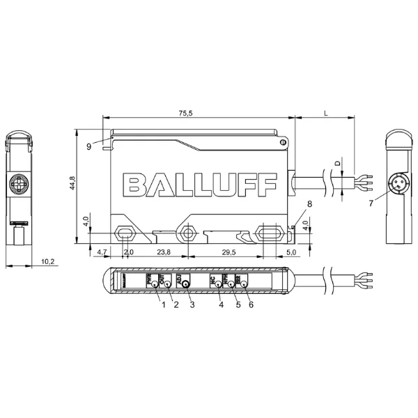 Balluff BAE00KH BAE SA-CS-025-YP-BP02 Supplier and Distributor in India