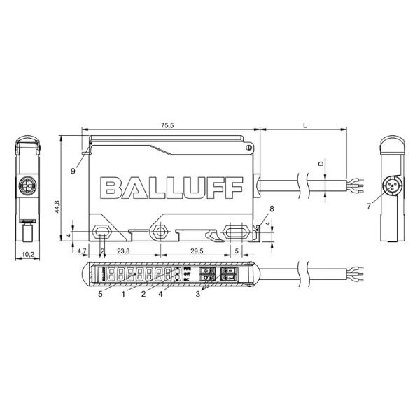 Balluff BAE00KJ, BAE SA-CS-026-YP-BP02 Supplier & Distributor