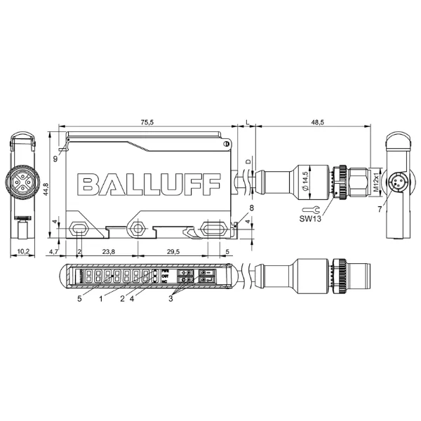 Balluff BAE00LC BAE SA-CS-027-YI-BP00,3-GS04 Supplier & Distributor
