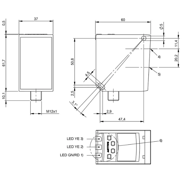 Balluff BOD001W BOD 37M-LB01-S92 Supplier