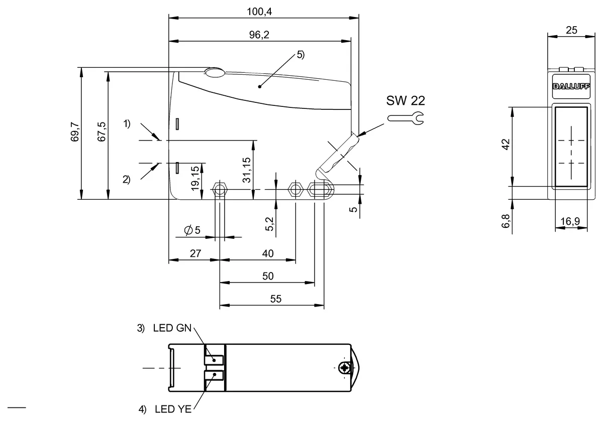 Balluff BOS01K3 BOS 64K-AA-PR10-TG Supplier & Distributor