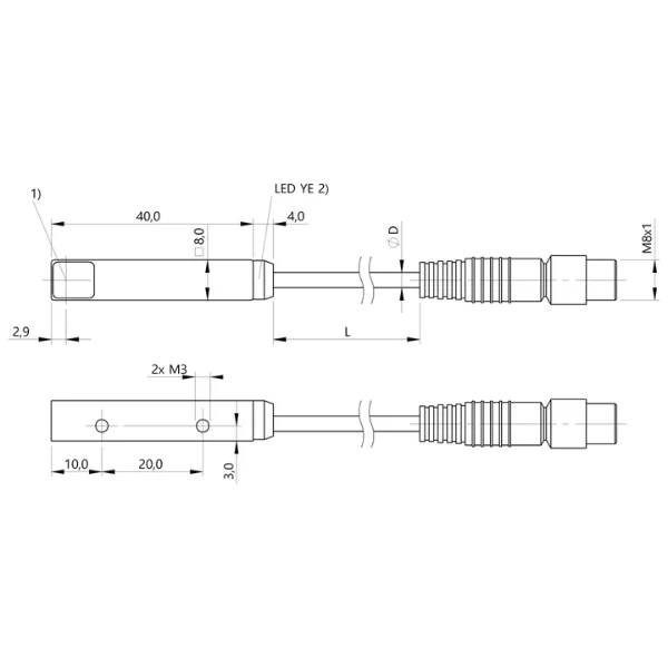 Balluff BOS0267 BOS Q08M-PS-LE21-00,2-S49 Inductive Sensor Supplier & Distributor