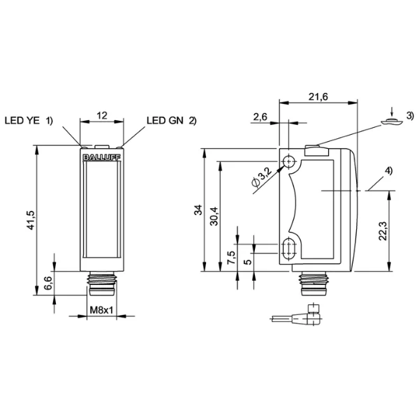 Balluff BOS02E7 BOS 6K-UI-RE10-S75 Supplier & Distributor