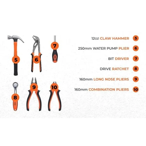 BLACK AND DECKER BMT154C 154 PC Hand-Tool Kit: Commercial Supply 