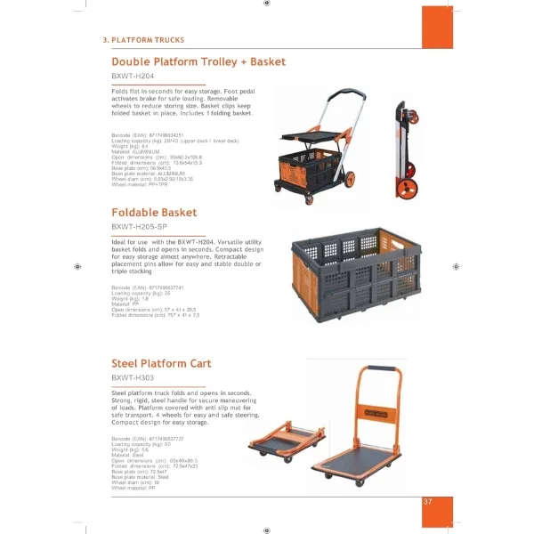 Black & Decker BXWT-H204 Folding Double Level Cart Supplier