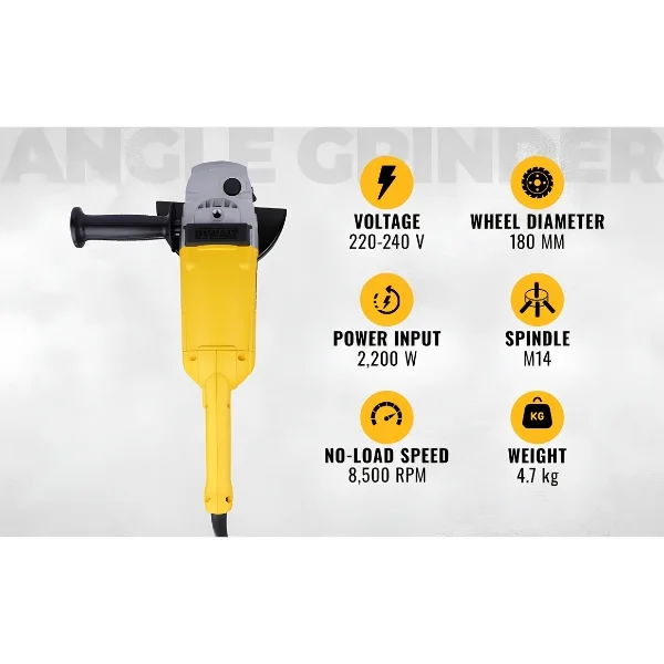 DeWalt D28413-IN 2200W 180 mm Large Angle Grinder Supplier