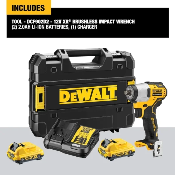 DEWALT DCF902D2-KR 12V Sub-Compact Brushless Impact Wrench Kit Supplier