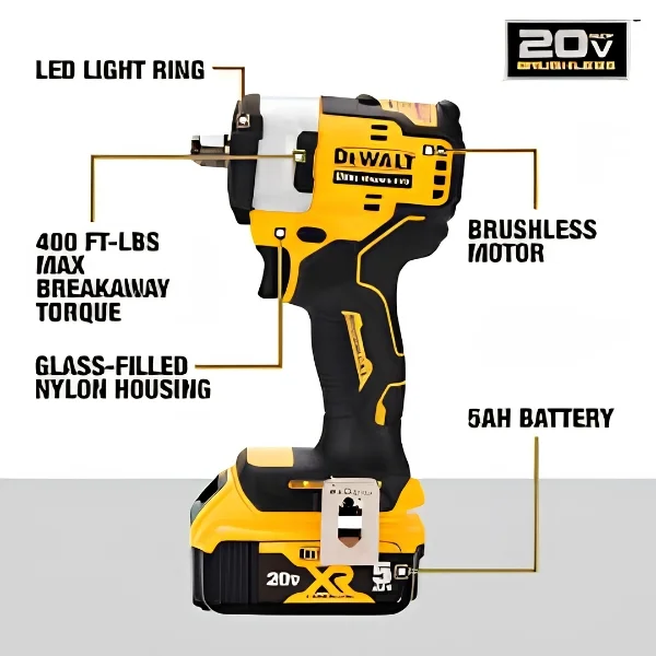 DEWALT DCF911P2-IN 20V MAX 1/2