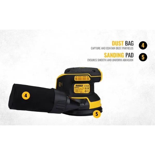 DEWALT DCW210N-XJ 18V XR Brushless 125mm Random Orbital Sander Supplier