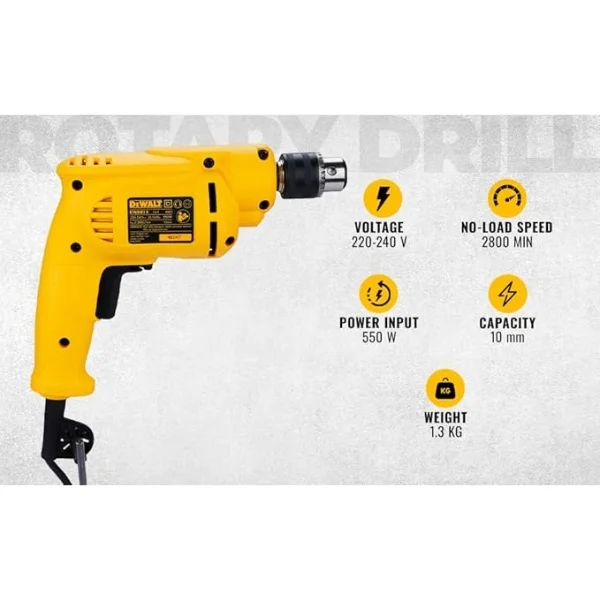 Dewalt DWD014-IN 10 mm VSR Drill 550W Supplier
