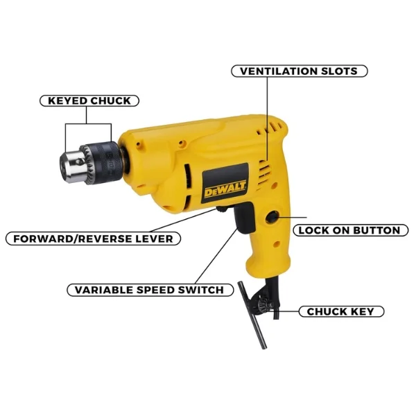 Dewalt DWD014-IN 10 mm VSR Drill 550W Supplier