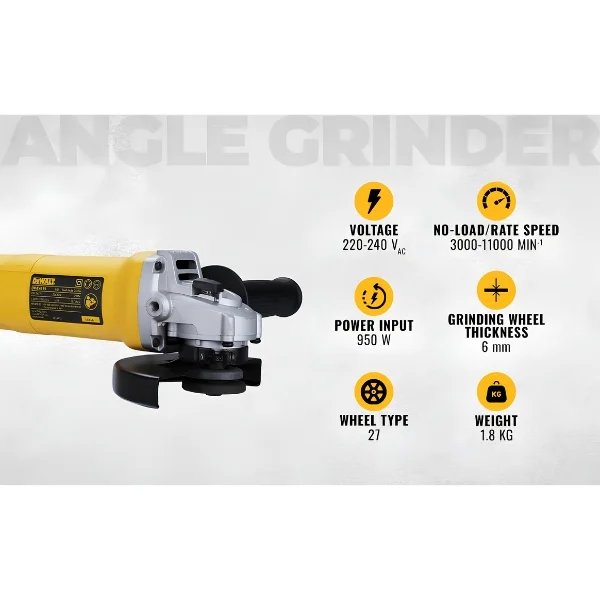 DeWalt DWE4119-IN 950W 125 mm Small Angle Grinder Supplier