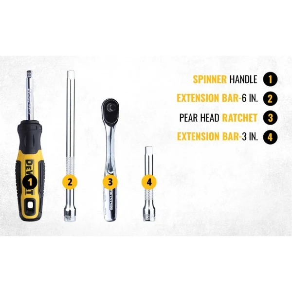 DEWALT DWMT81610-0 50-Piece 1/4