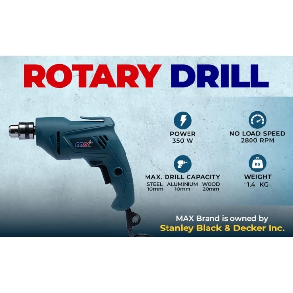 Max MXD350-IN 350W 10 mm Rotary Drill Supplier