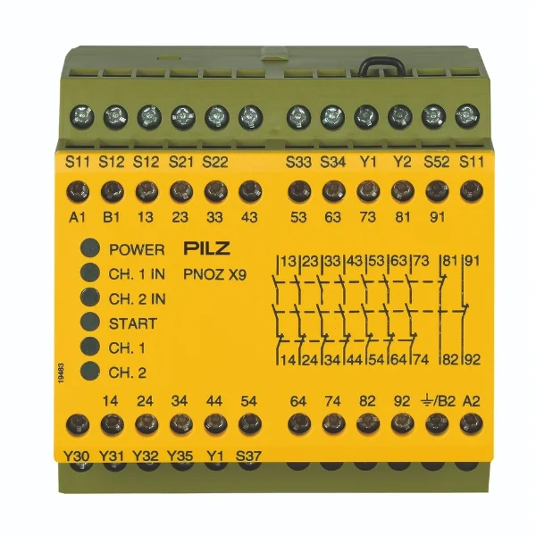 Pilz 774609 PNOZ X9 Safety Relay 24VAC / 24VDC 7NO 2NC 2SO Supplier