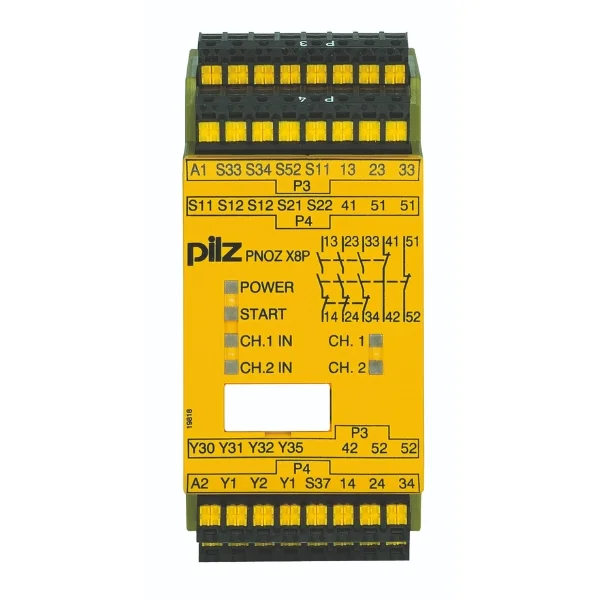 Pilz 787760 PNOZ X8P C Safety Relay 24VDC 3NO 2NC 2SO Supplier