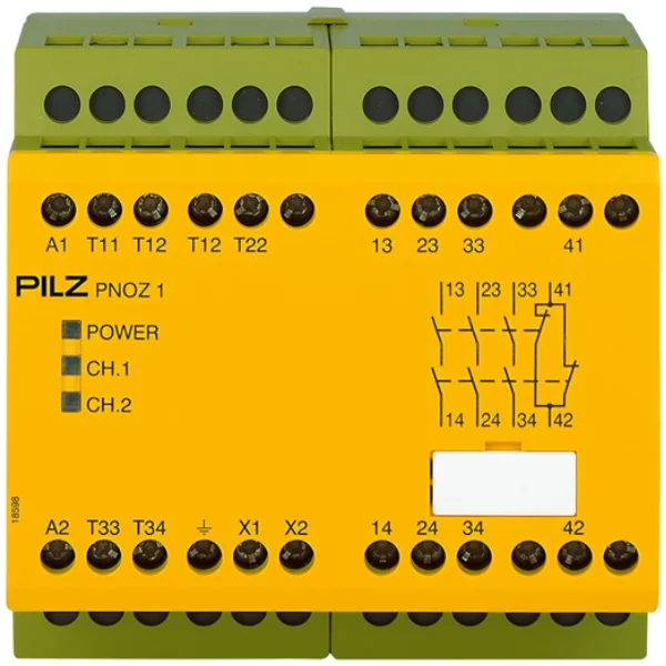Pilz PNOZ 1 Safety Relay 24VAC, 3 NO / 1 NC – 775600 Supplier & Distributor