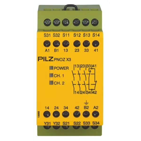 Pilz PNOZ X3 Safety Relay 230V AC / 24V DC 3NO 1NC (774318) Supplier