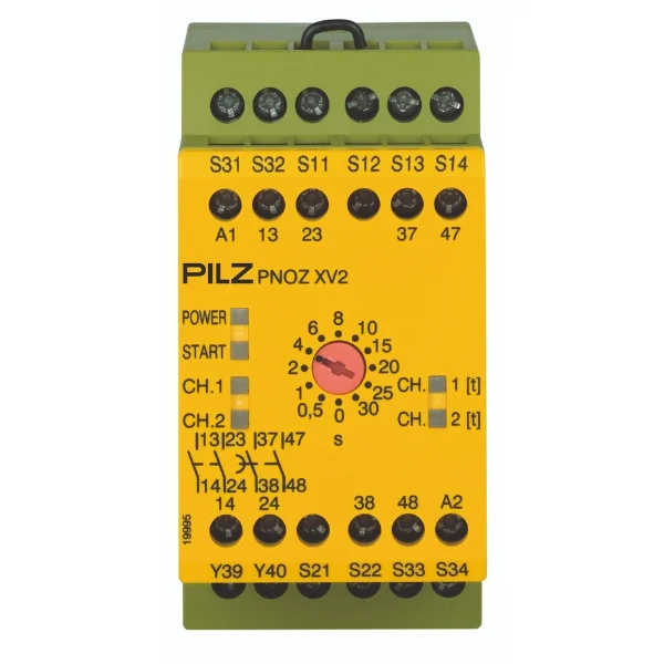 Pilz PNOZ XV2 Safety Relay 24–30V DC 2NO (774500) Supplier