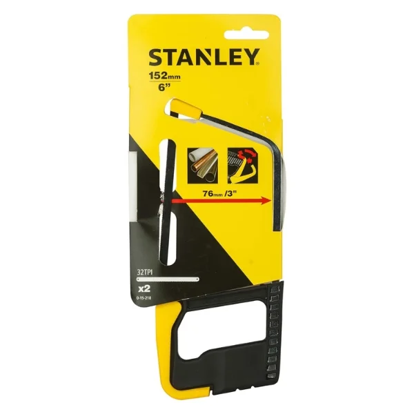 Stanley 0-15-218 Junior Hacksaw 150mm with 254mm Blade Supplier