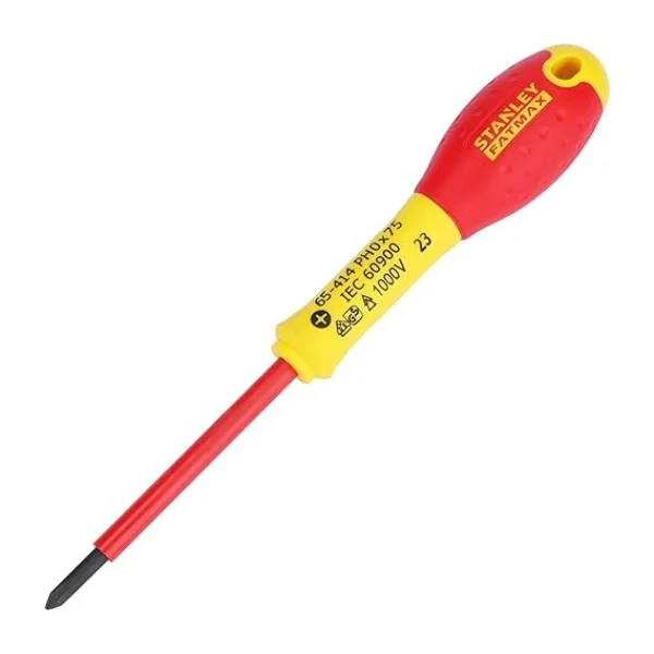 Stanley 0-65-414 VDE Phillips Screwdriver PH0 x 75mm Supplier