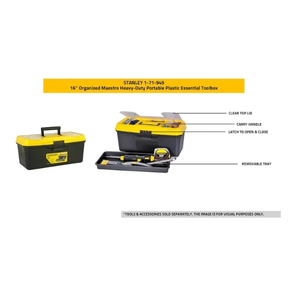 Stanley 1-71-950 Plastic Tool Box 19 Inch Supplier