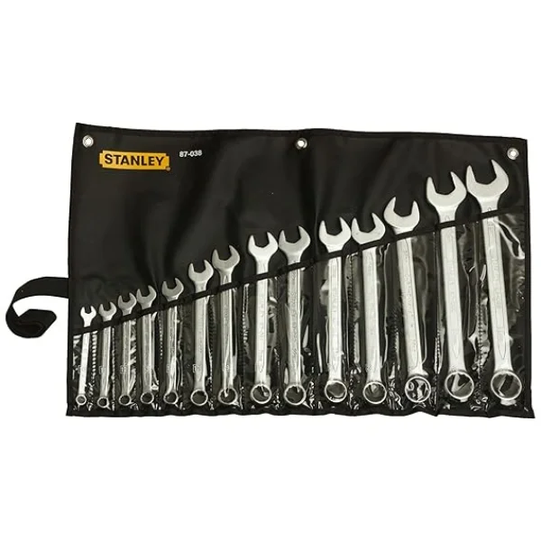 STANLEY 1-87-038 14 PC Slimline Combination Spanner Set (Metric) – Genuine Bulk Supply Pan India