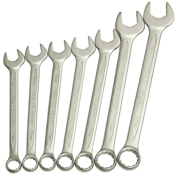 STANLEY 1-87-038 14 PC Slimline Combination Spanner Set (Metric) – Genuine Bulk Supply Pan India
