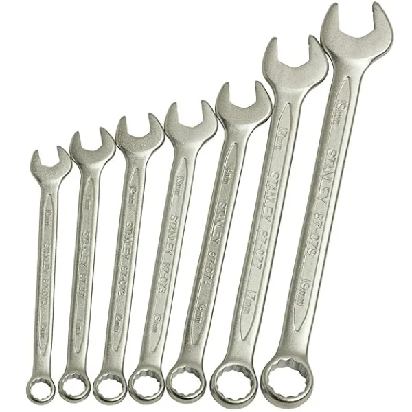 STANLEY 1-87-038 14 PC Slimline Combination Spanner Set (Metric) – Genuine Bulk Supply Pan India