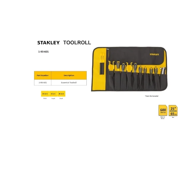 Stanley 1-93-601 Essential Tool Roll Supplier