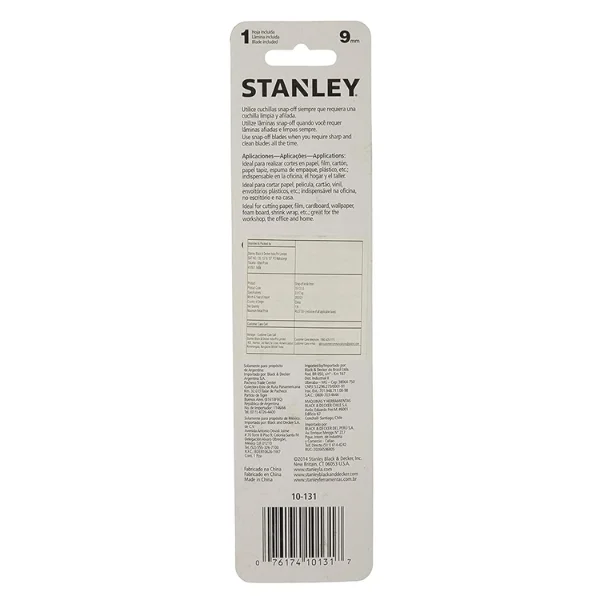Stanley 10-131-S Snap-Off Knife 9mm Supplier