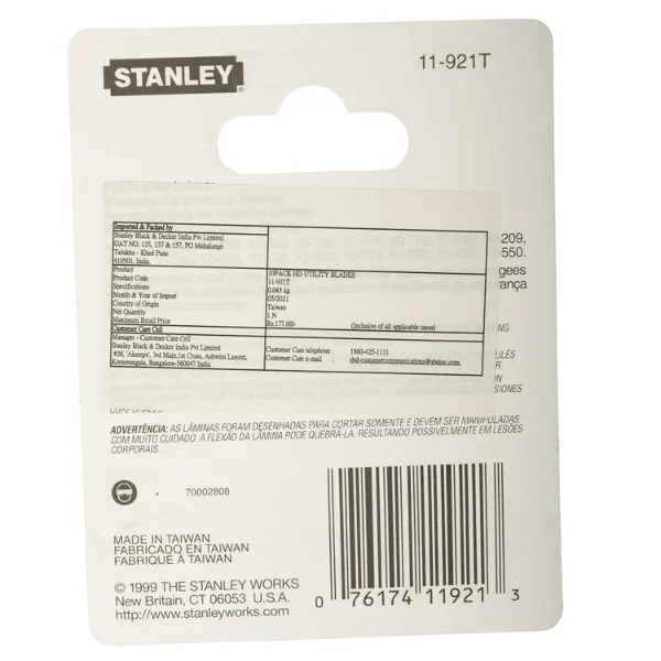 Stanley 11-921T Heavy Duty Utility Blades 10 Pack Supplier