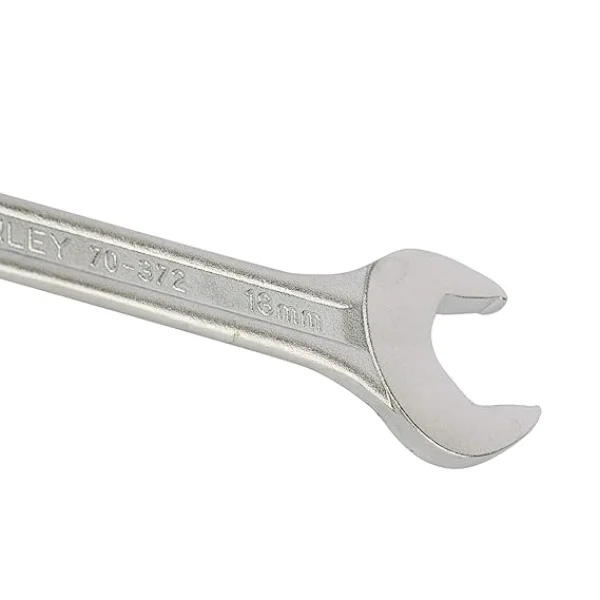 STANLEY 70-372E Double Ended Open Jaw CRV Spanner 18x19mm