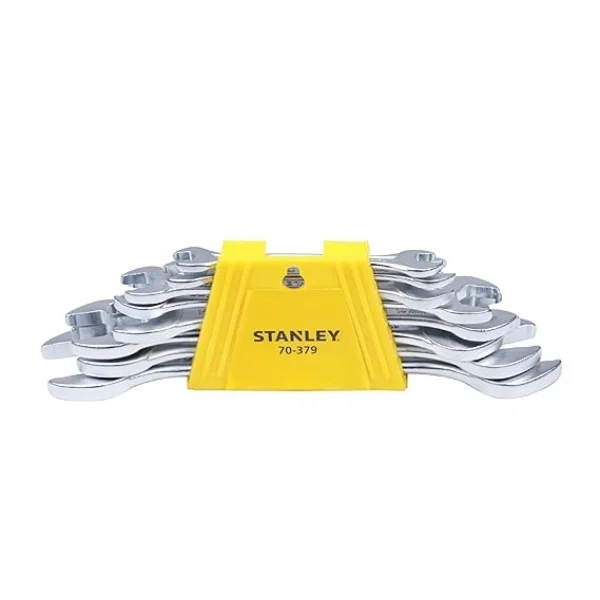 STANLEY 70-379E – 8 PCS Double Open End Spanners Set (6x7 to 20x22 mm) – Pan India Industrial Supply