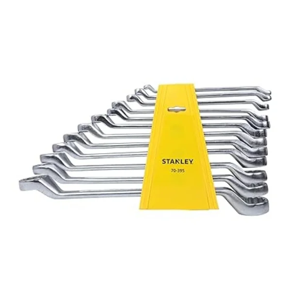 STANLEY 70-395E 12PCS Shallow Offset Bi-Hex Spanner Set (6x7–30x32mm)