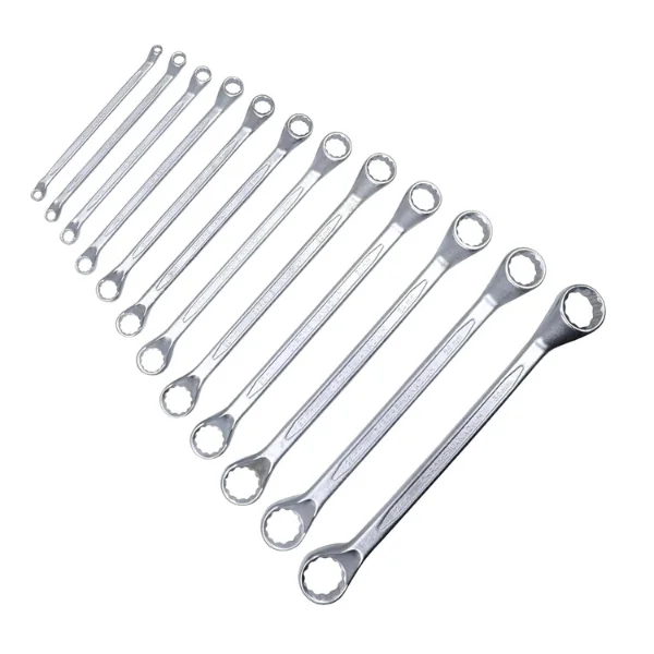 STANLEY 70-395E 12PCS Shallow Offset Bi-Hex Spanner Set (6x7–30x32mm)