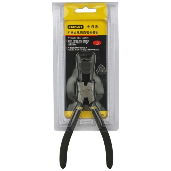 Stanley 84-447-23 Bent Internal Circlip Plier 180mm / 7 Inch Supplier