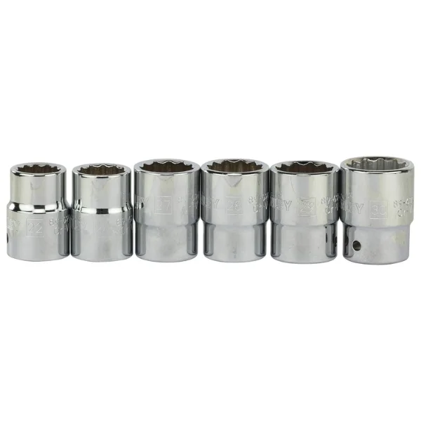 Stanley 89-101 – 19 Pcs 3/4” Drive Metric 12-Point Socket Set Supplier in India
