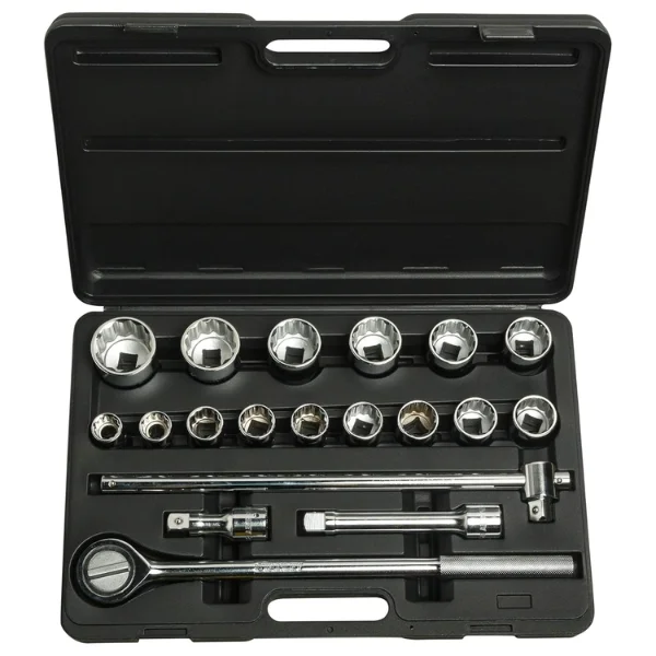 Stanley 89-101 – 19 Pcs 3/4” Drive Metric 12-Point Socket Set Supplier in India
