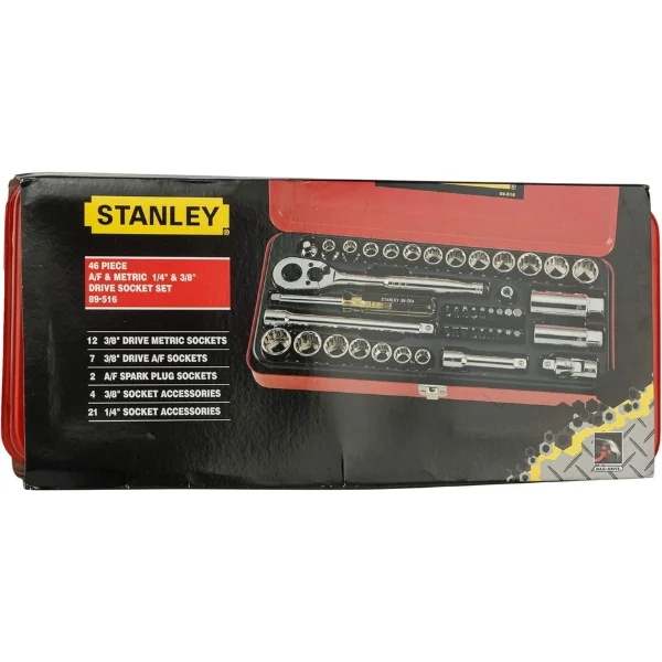 STANLEY 89-516 – 46Pc 3/8” Square Drive Socket Set Supplier in India