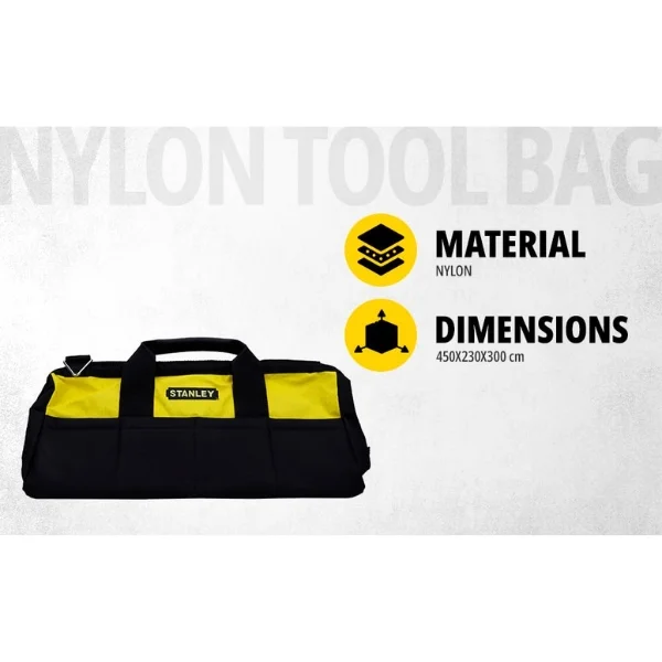 Stanley 93-224 Waterproof Nylon Tool Bag 460mm / 18 Inch Supplier