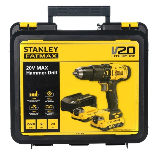 Stanley SCD711D2K-B1 20V Brushless Cordless Hammer Drill (Kit) Supplier