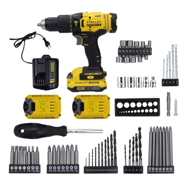  Stanley SCD711D2KA-B1 20V Brushless Hammer Drill Driver Kit Supplier