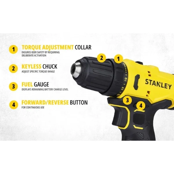 Stanley SCH10D2K-IN 12V Max Brushless Hammer Drill Supplier