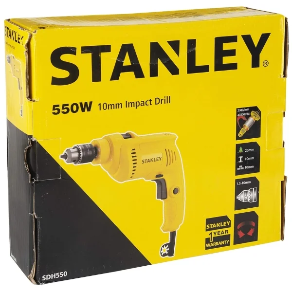 Stanley SDH550KM-IN 550W Hammer Drill Kit with 120 Pieces Supplier