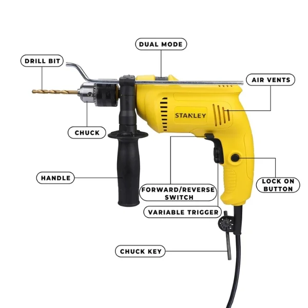 Stanley SDH600KP-IN 600W Hammer Drill Kit Supplier