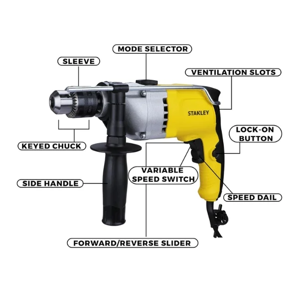 Stanley STDH8013-IN 800W 13mm Hammer Drill Supplier