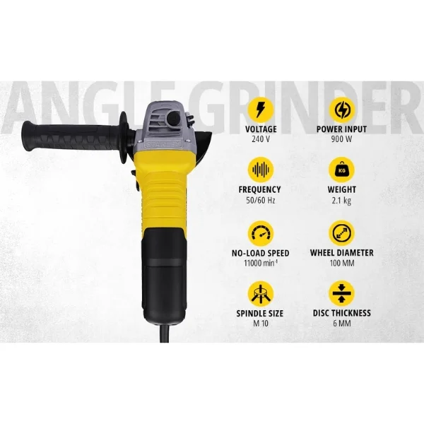 Stanley STGS9100-IN 900W 100mm Angle Grinder Supplier