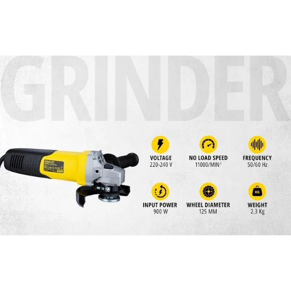 Stanley STGS9125-IN 900W 125 mm Angle Grinder Supplier
