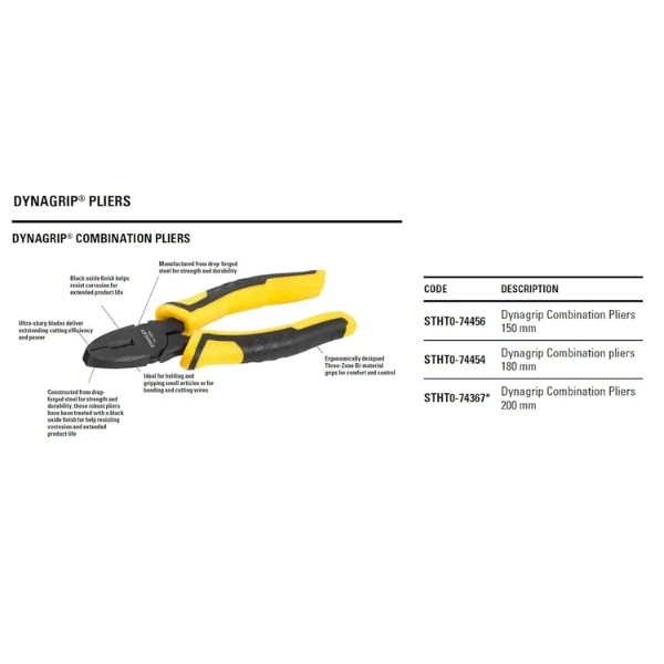 Stanley STHT0-74456 Combination Plier 150mm Supplier